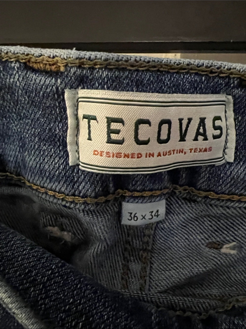 TECOVAS Men’s Jeans Slim Fit 36x34 - Picture 2 of 9
